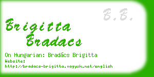 brigitta bradacs business card